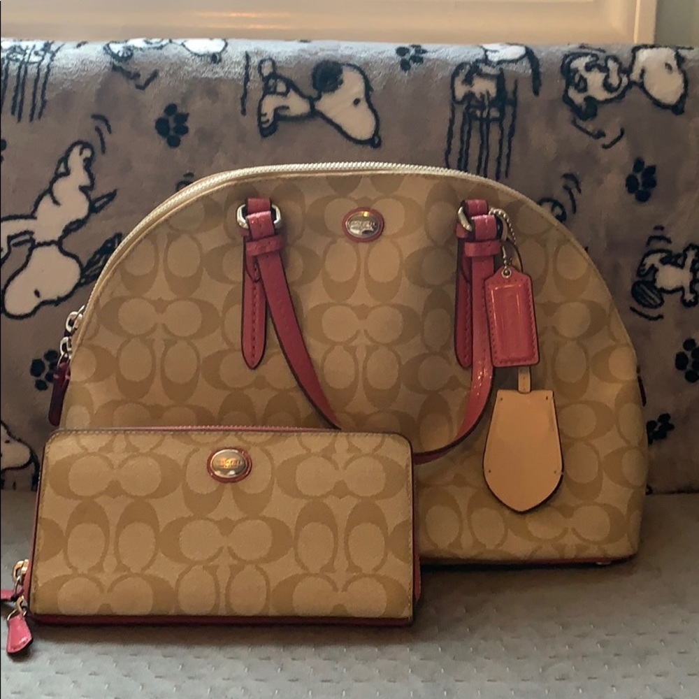Matching Coach purse and wallet